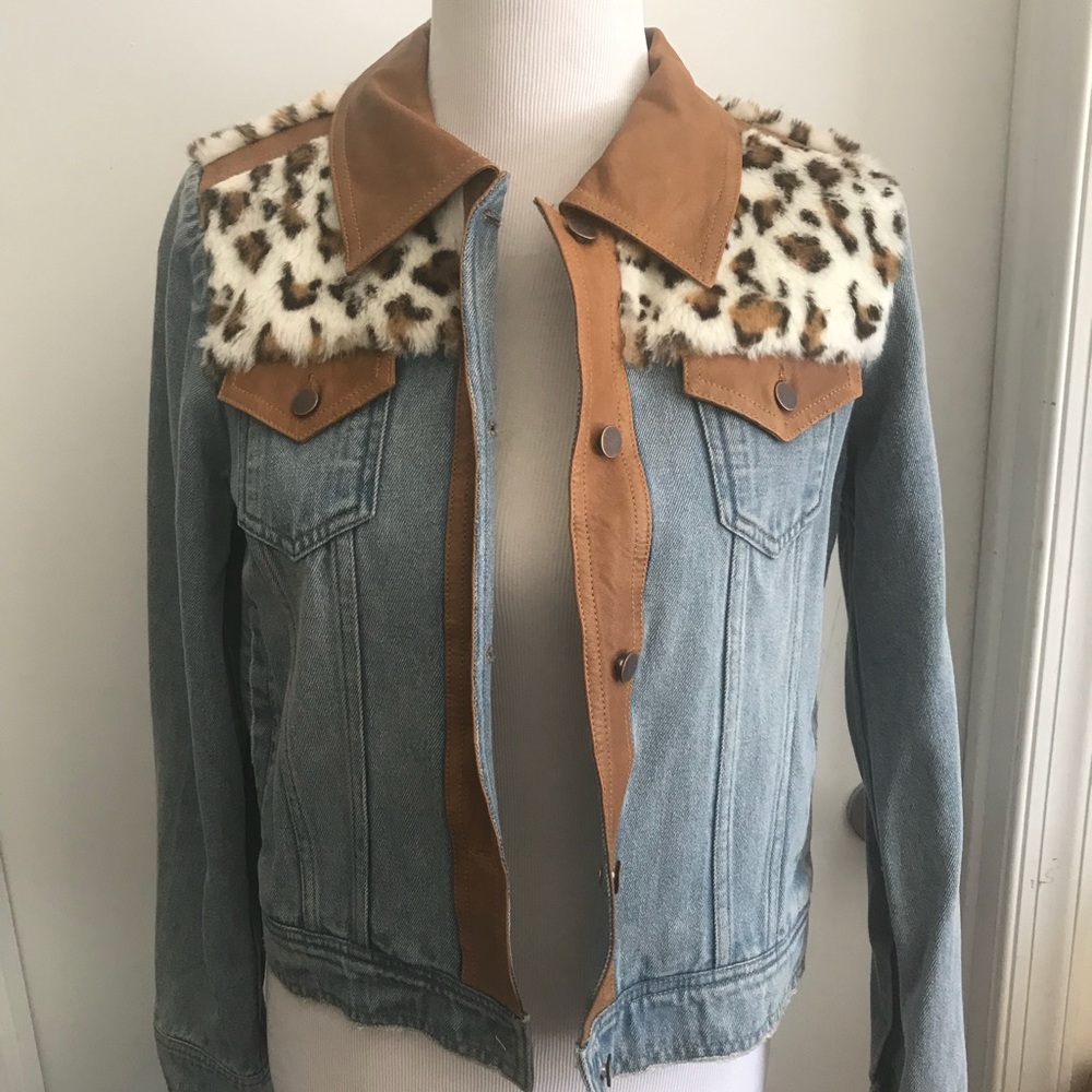 Mixed Denim Jacket - image 1